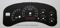 1999-2002 GM Full Size Custom Gauge Face